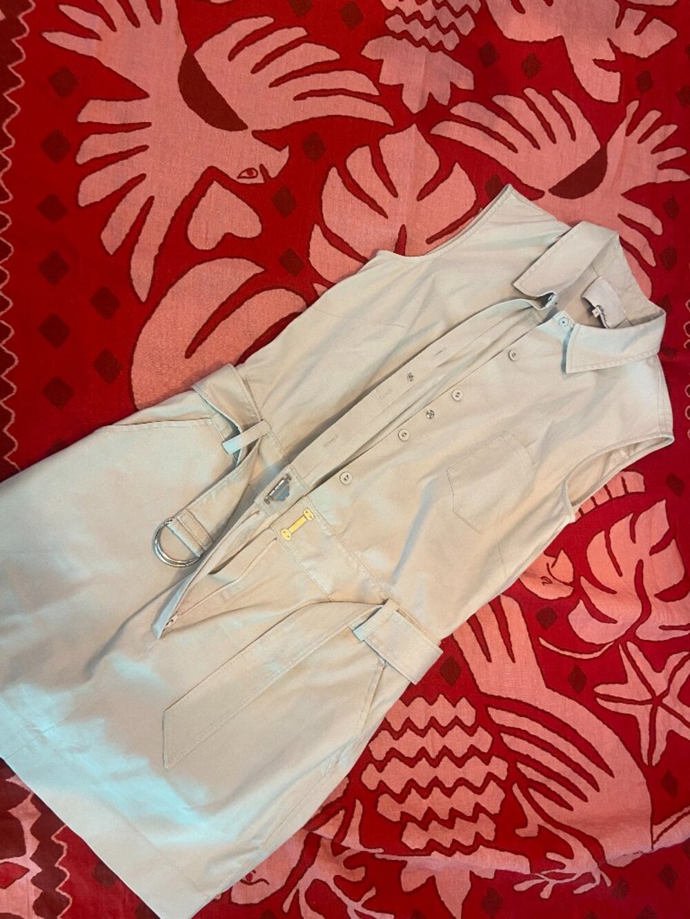 Phillip Liam Tan Dress with built in belt